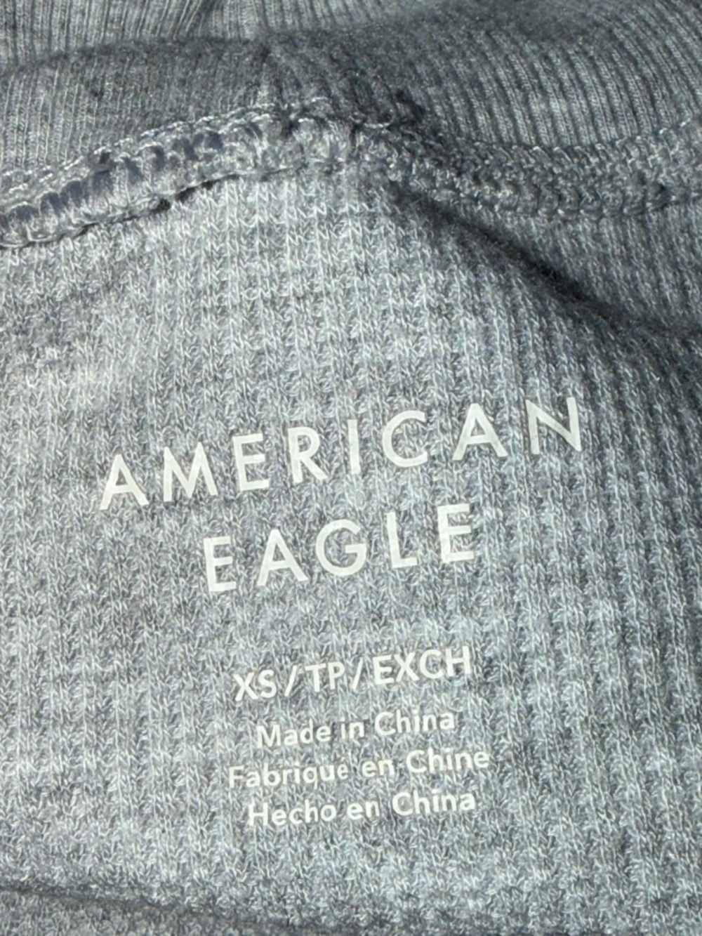 American Eagle Outfitters Women's Long Sleeve Tee - Heather Gray
